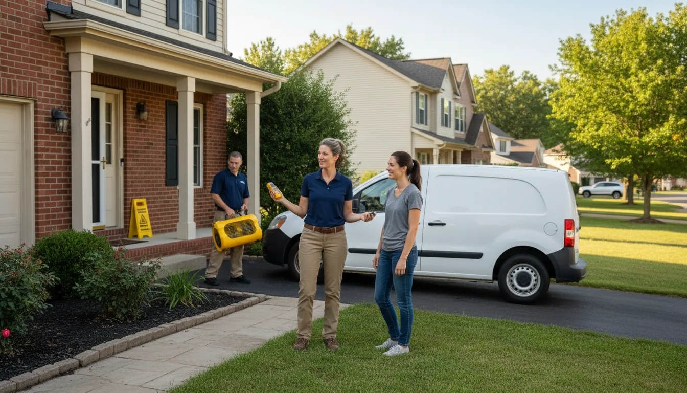 Residential water damage restoration in Laurel Hill, NC